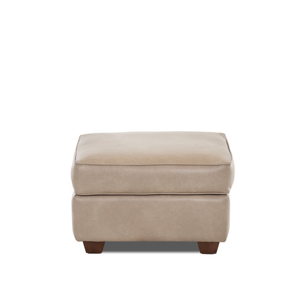 Wayfair Custom Upholstery™ Jennifer Leather Ottoman Wayfair
